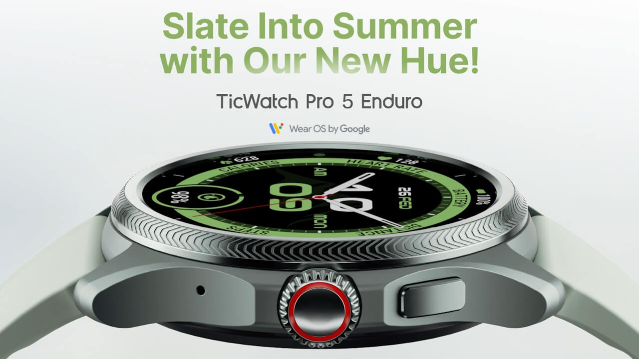 新色！「TicWatch Pro 5 Enduro」Slate追加