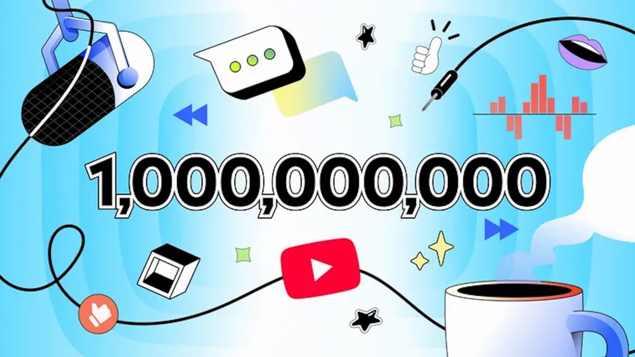 YouTube「ポッドキャスト」月間アクティブユーザー10億人越え