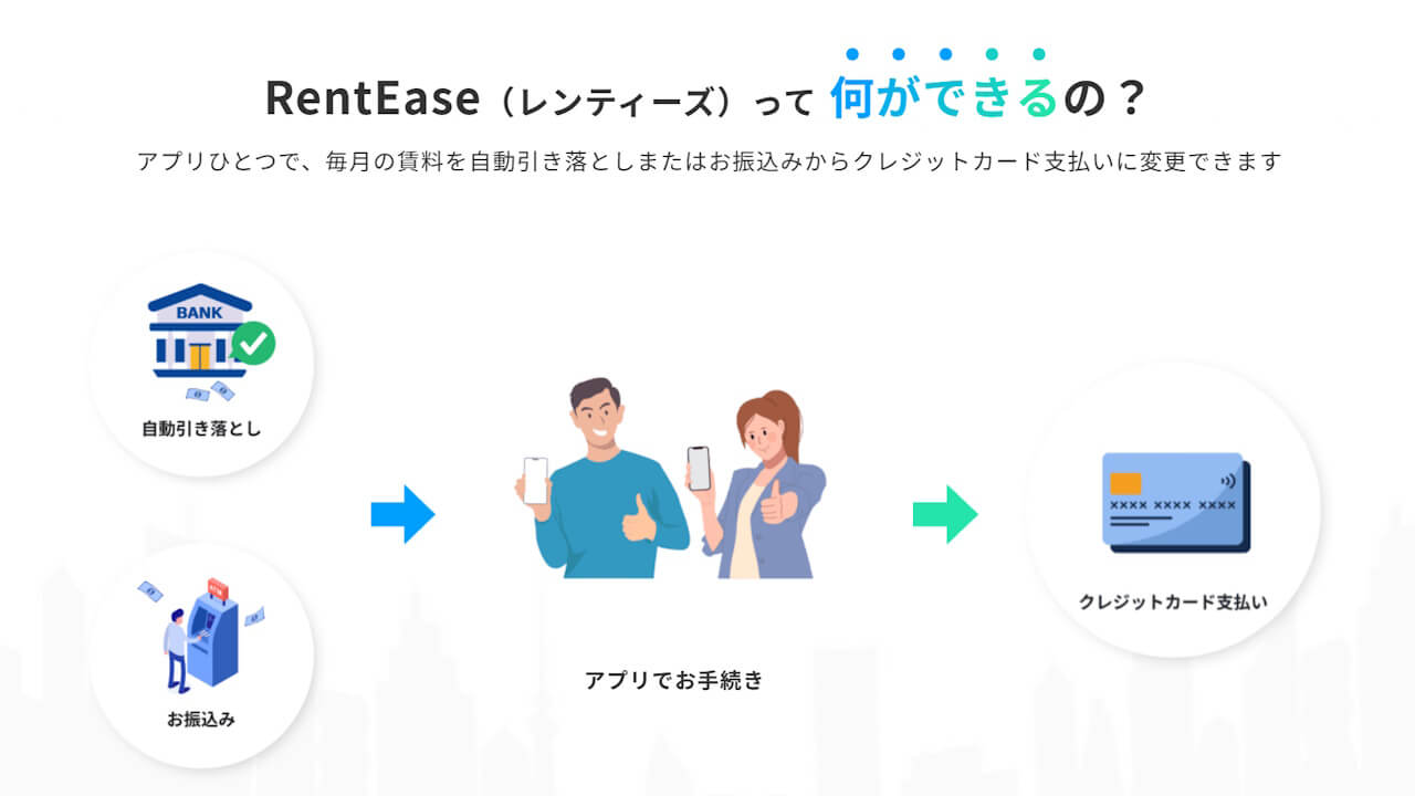 家賃クレジットカード払いアプリ「RentEase」リリース – Jetstream