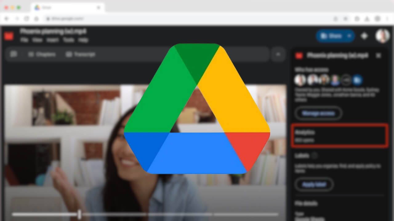 「Google ドライブ」動画アナリティクス機能展開