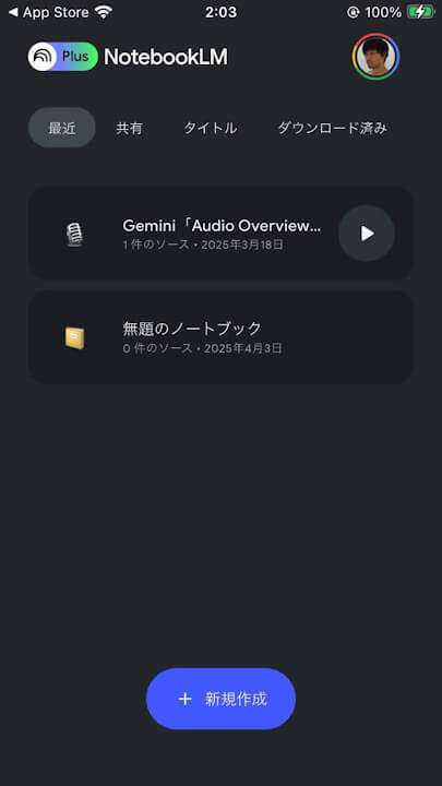 iOS NotebookLM