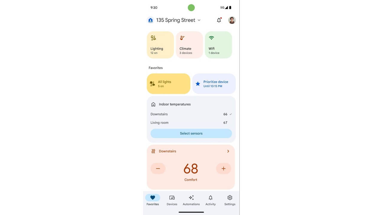 「お気に入り」タイル拡充【Google Home Update Spring 2025】