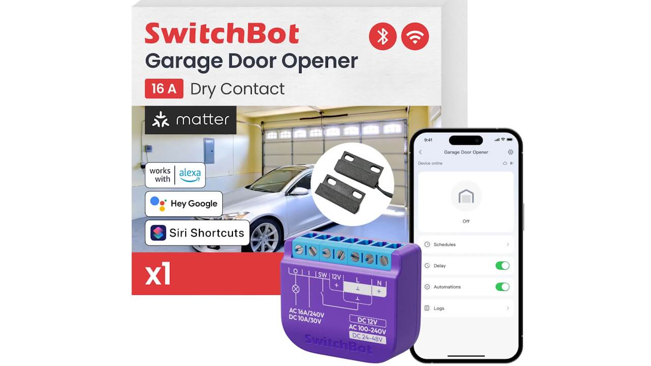 新製品「SwitchBot リレースイッチ（ガレージドア専用）」海外で発売