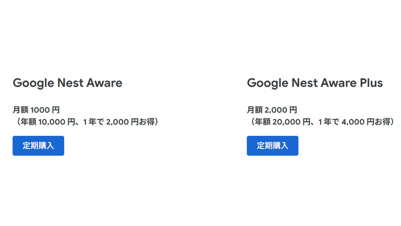 Google Nest Aware
