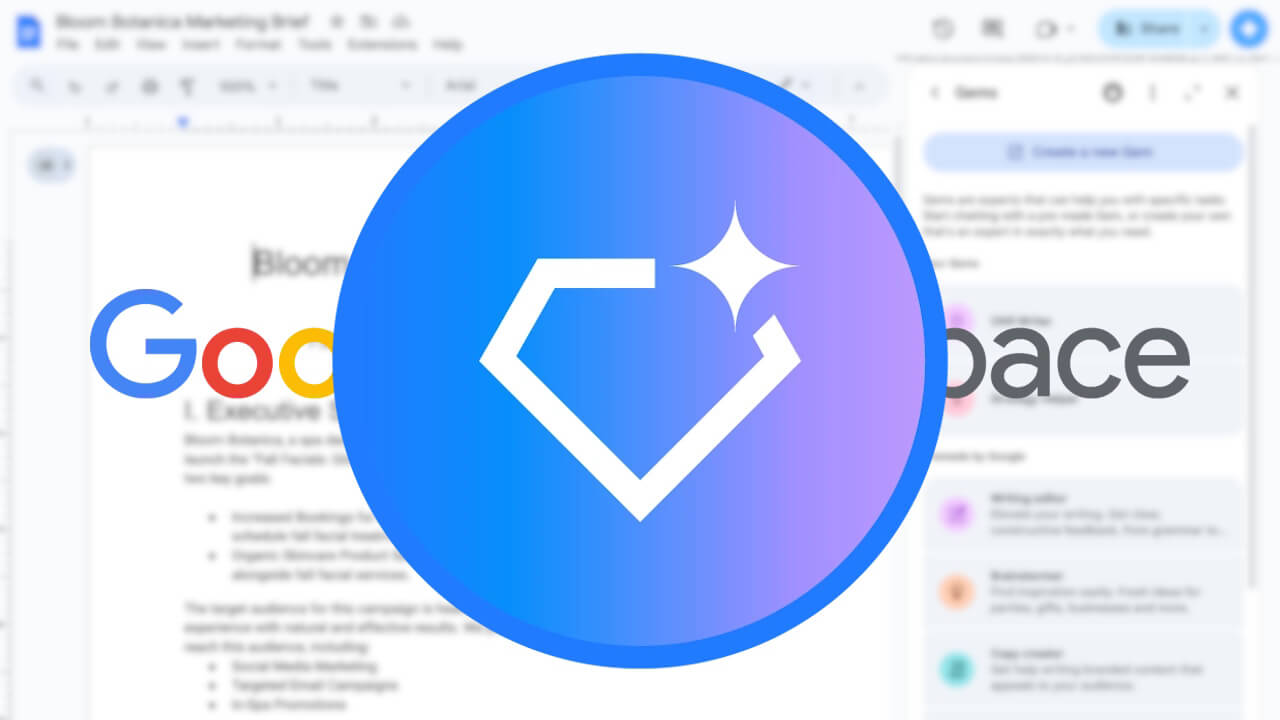 「Gem」Geminiサイトパネル展開【Google Workspace】