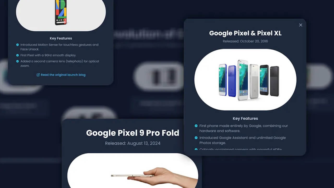 Google Pixelの歴史を辿ってみましょう