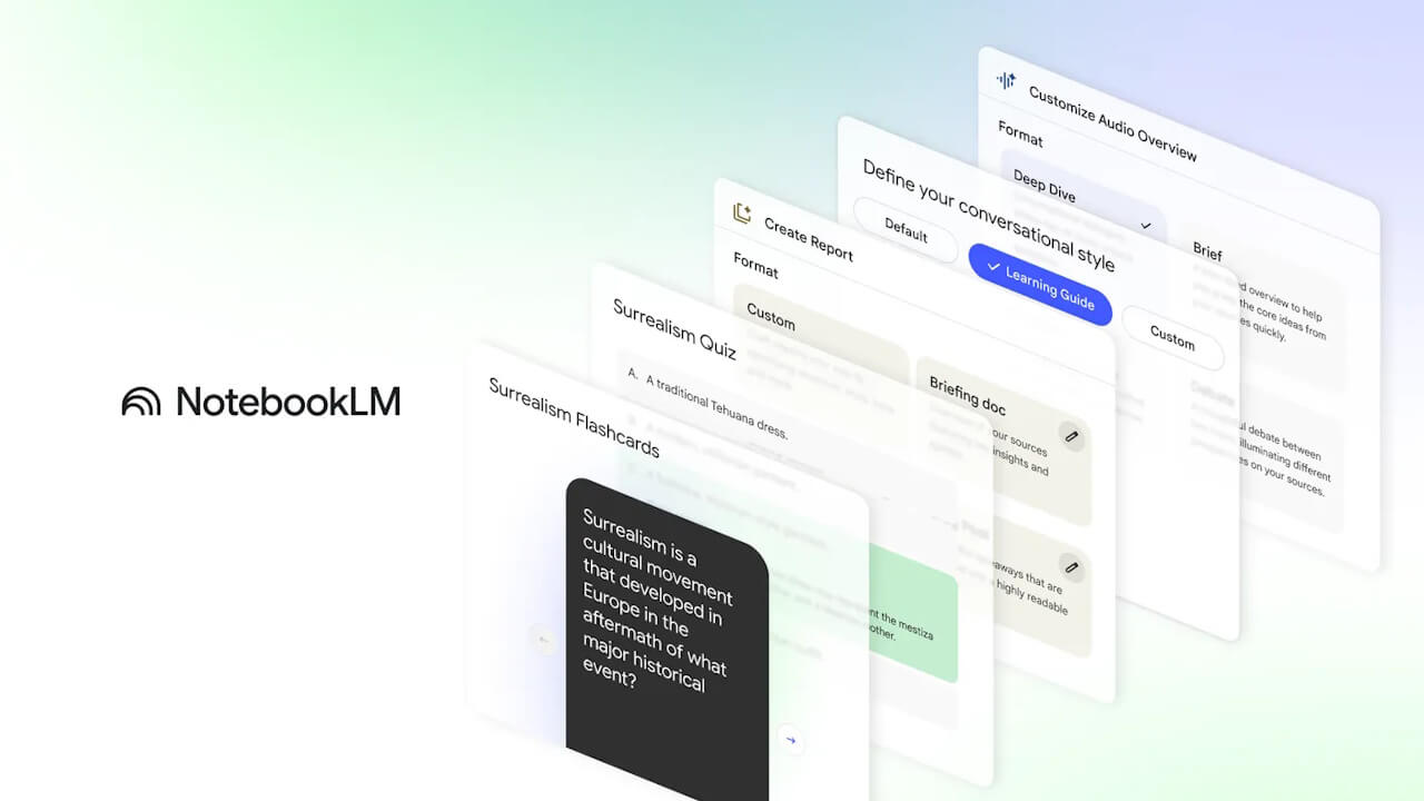 Google「NotebookLM」学習向け新機能多数展開