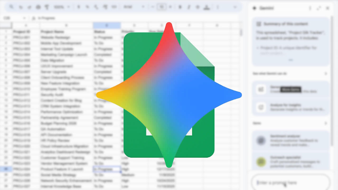 Gemini in Google Sheets