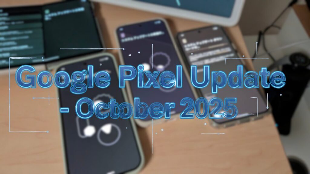 「Pixel 7/7 Pro/7a/8/8 Pro/8a」2025年10月月例アップデート配信 – Jetstream