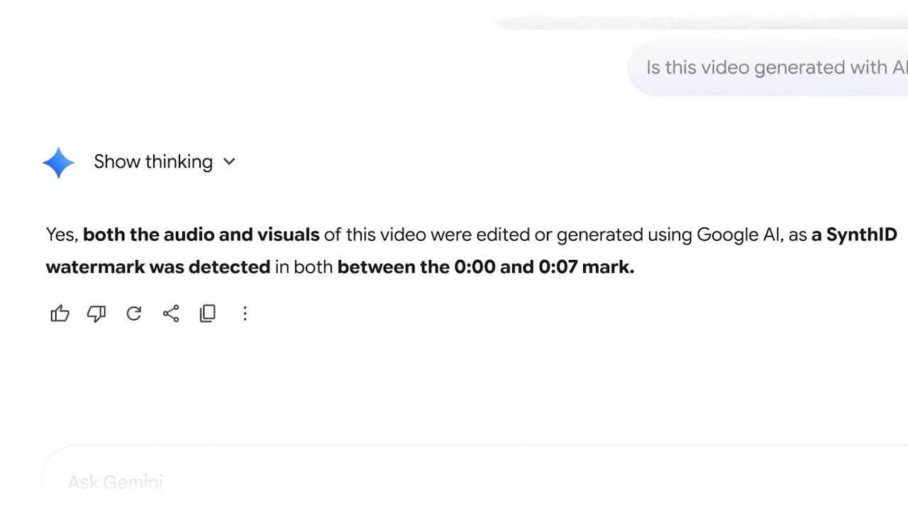 Gemini「SynthID Detector(@SynthID)」動画検証対応