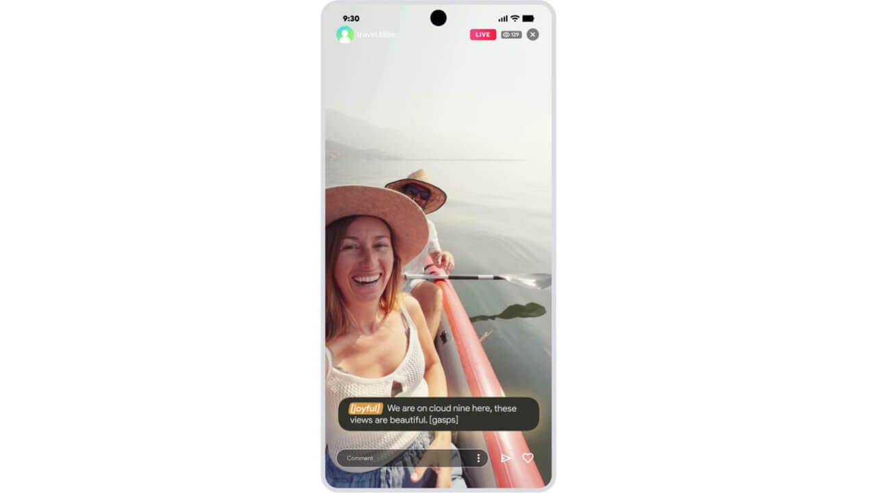感情表現自動字幕起こし「音声ラベルを表示」展開【New Android Features】