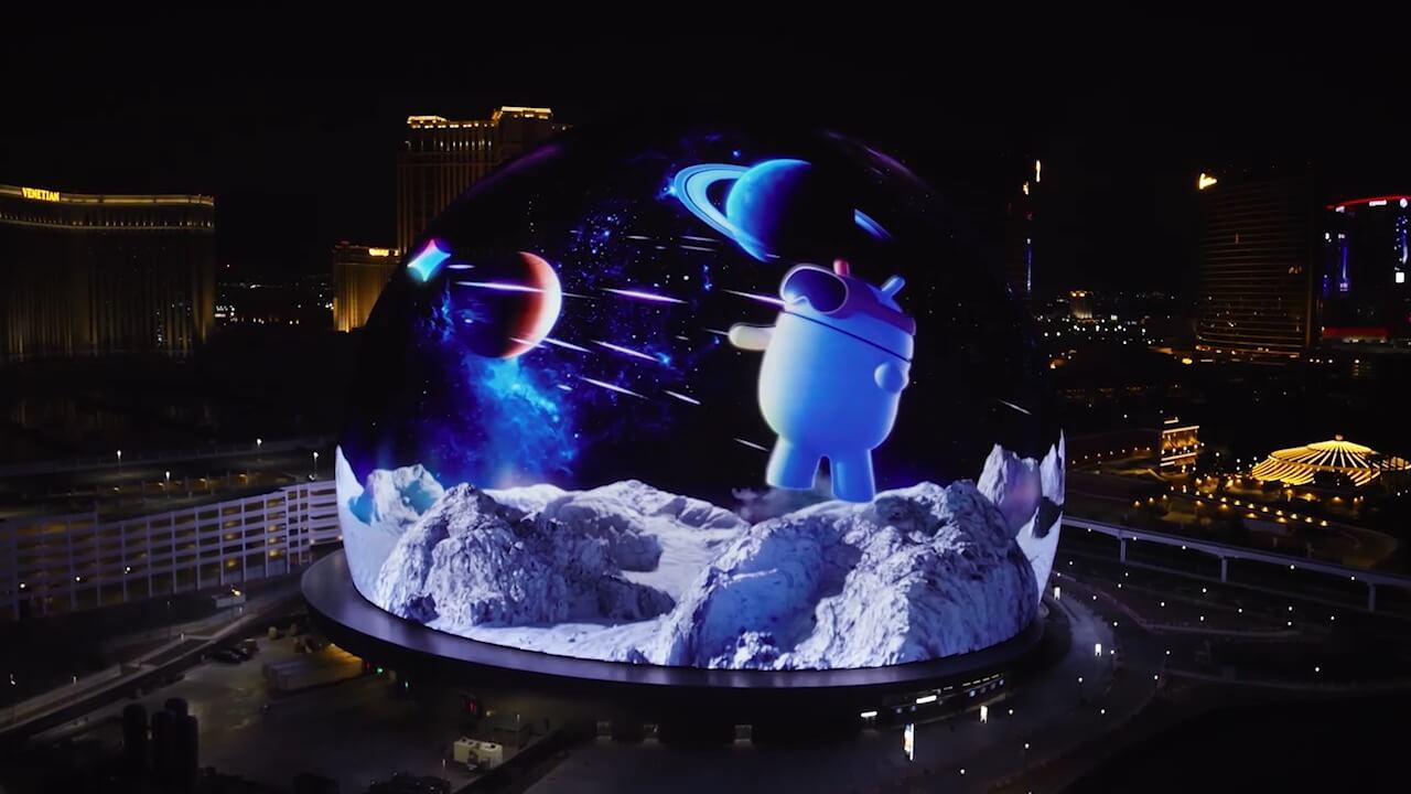 ラスベガスSphere「Android XR」アニメーション公開【CES 2026】