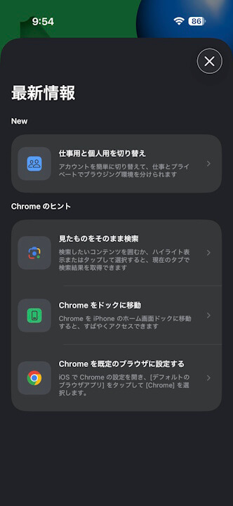 iOS Chrome