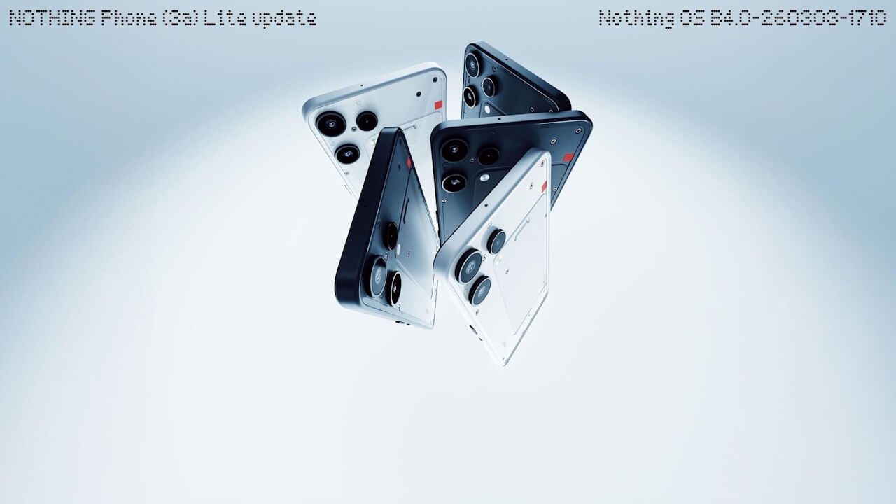 Phone (3a) Lite「Nothing OS B4.0-260303-1710」配信【2026年3月25日(水)】
