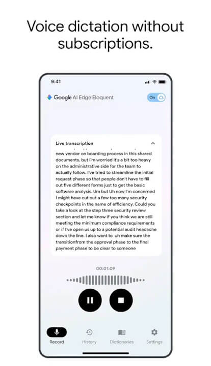 Google AI Edge Eloquent