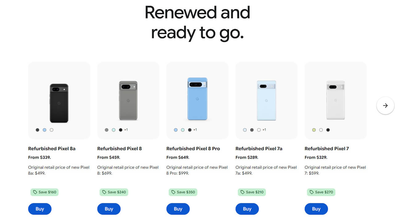 Google Pixel refurbished