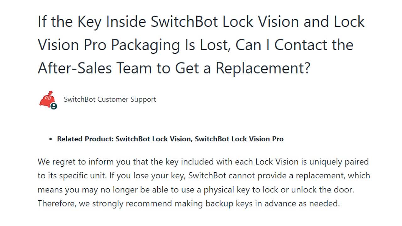 SwitchBot Lock Vision