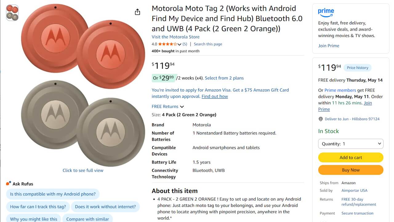 Motorola Moto Tag 2