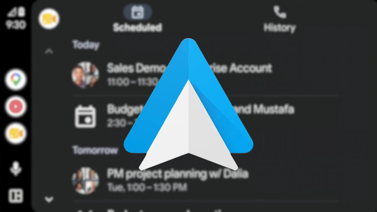 Android AUto Google Meet