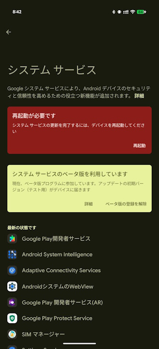 Google Play System Update