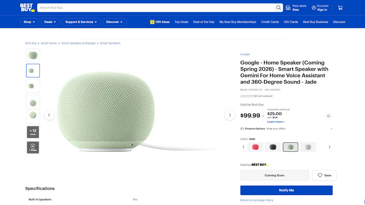 New Google Home Speaker