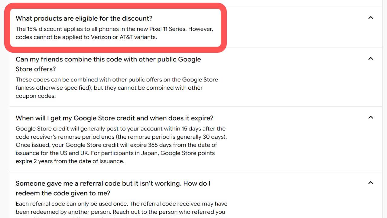 Google Pixel referrals