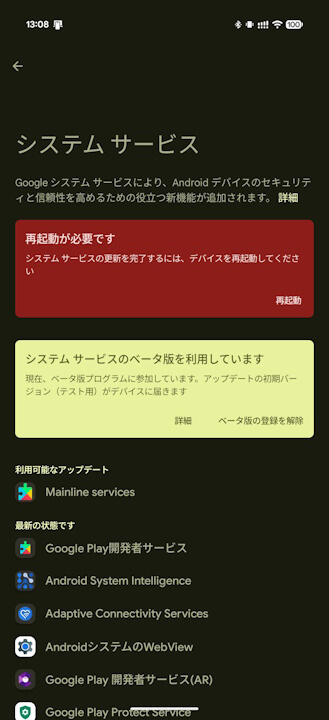 Google Play System Update
