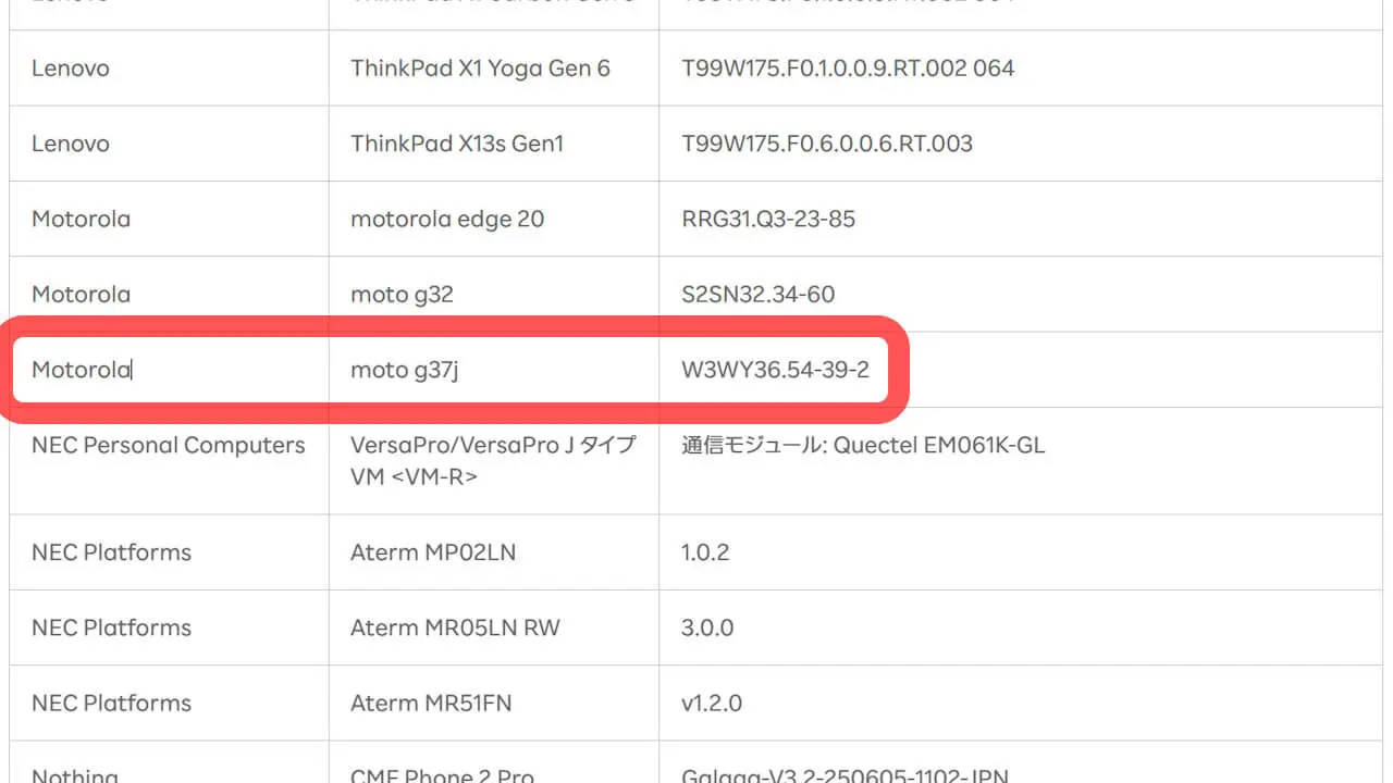 Rakuten Mobile moto g37j