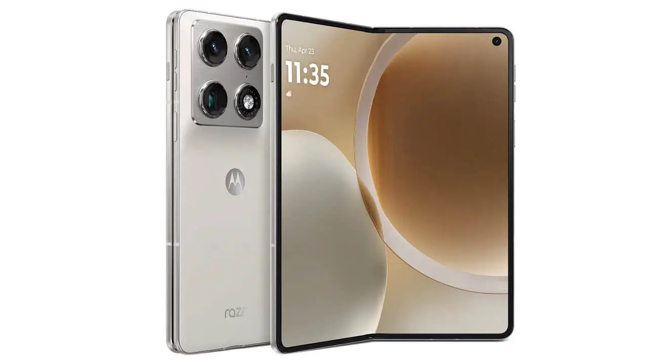 motorola razr fold PANTONE Lily White
