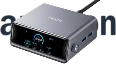Amazon Anker Prime Charger (250W, 6 Ports, GaN)