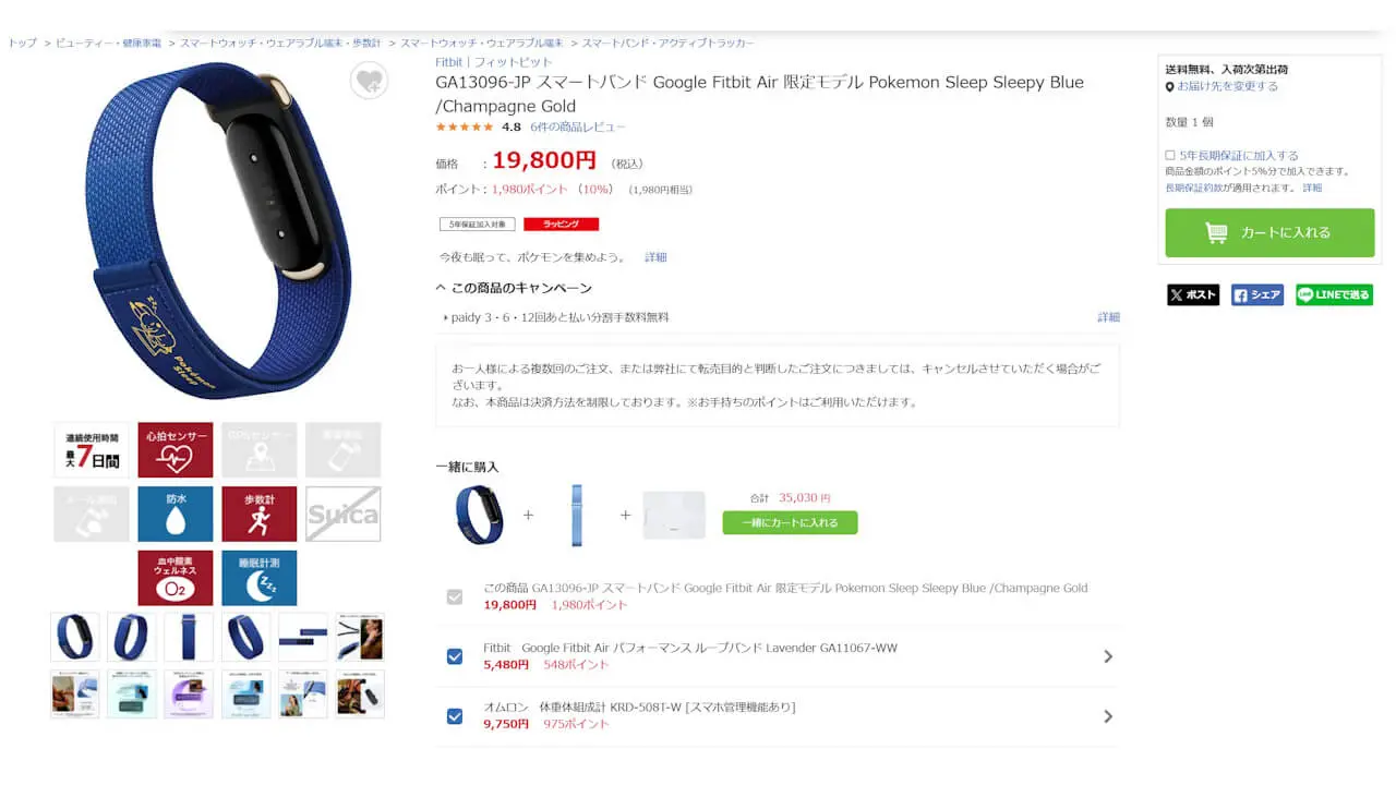 Google Fitbit Air