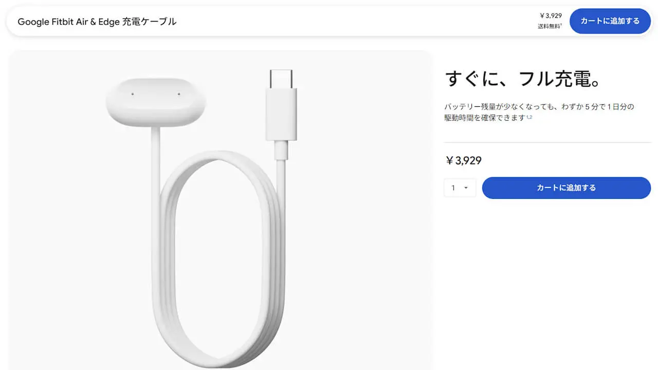 Google Fitbit Air Edge