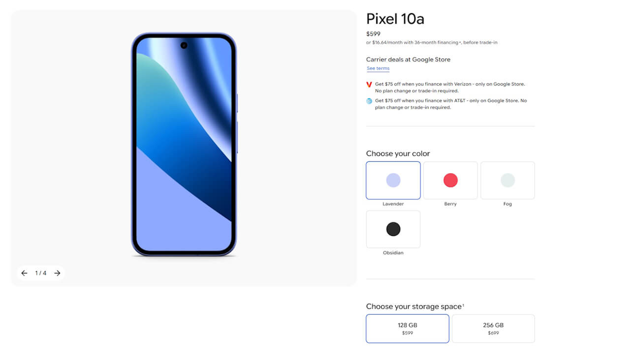 Google Pixel 10a