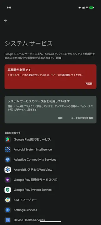 Google Play System Update