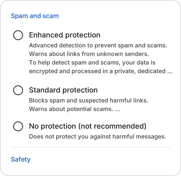 Google Messages Enhanced Protection Settings: A 3-Step App Teardown ...
